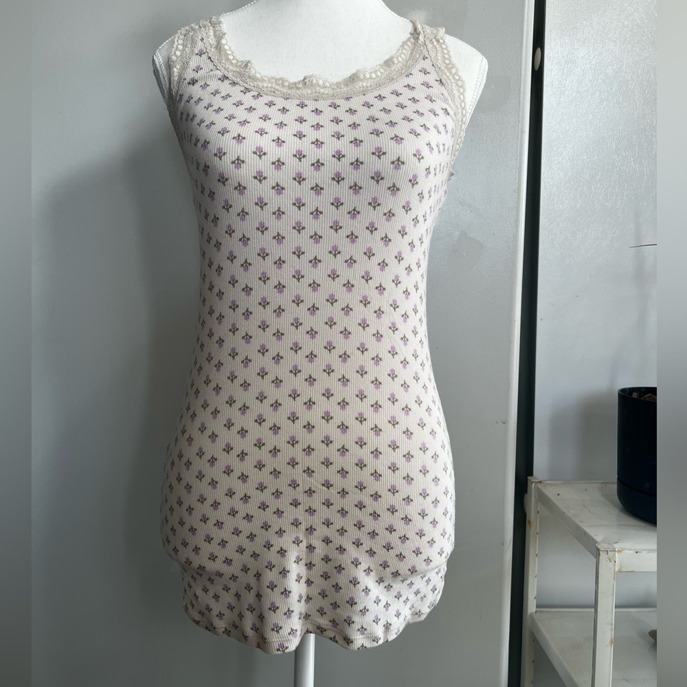 Cute Flowery Tank